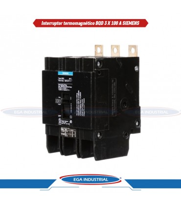 Interruptor termomagnético BQD 3 X 100A SIEMENS