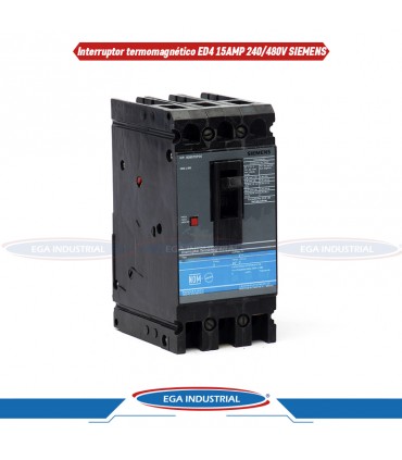 Interruptor termomagnético ED4 3P 15AMP 240/480V SIEMENS