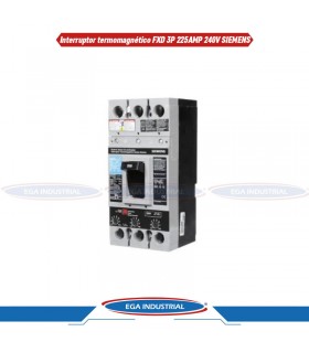 Interruptor termomagnético FXD 3P 225AMP 240/480/600V SIEMENS