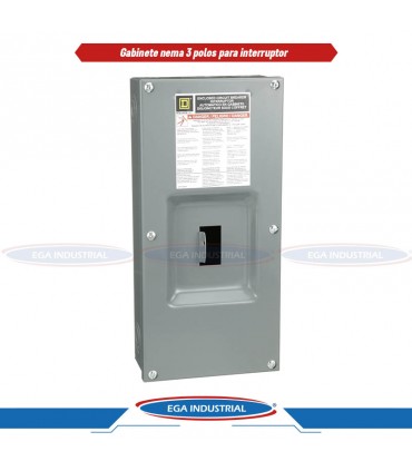 Gabinete para interruptor FA100S SUQUARE D