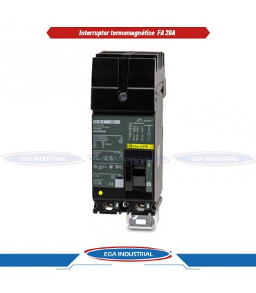 Interruptor termomagnético FA 20V SQUARE D