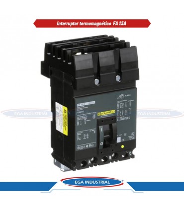 Interruptor termomagnético FA 15A SQUARE D